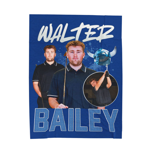 Walter Bailey Colored & White Combo 60"-80" Plush Blanket