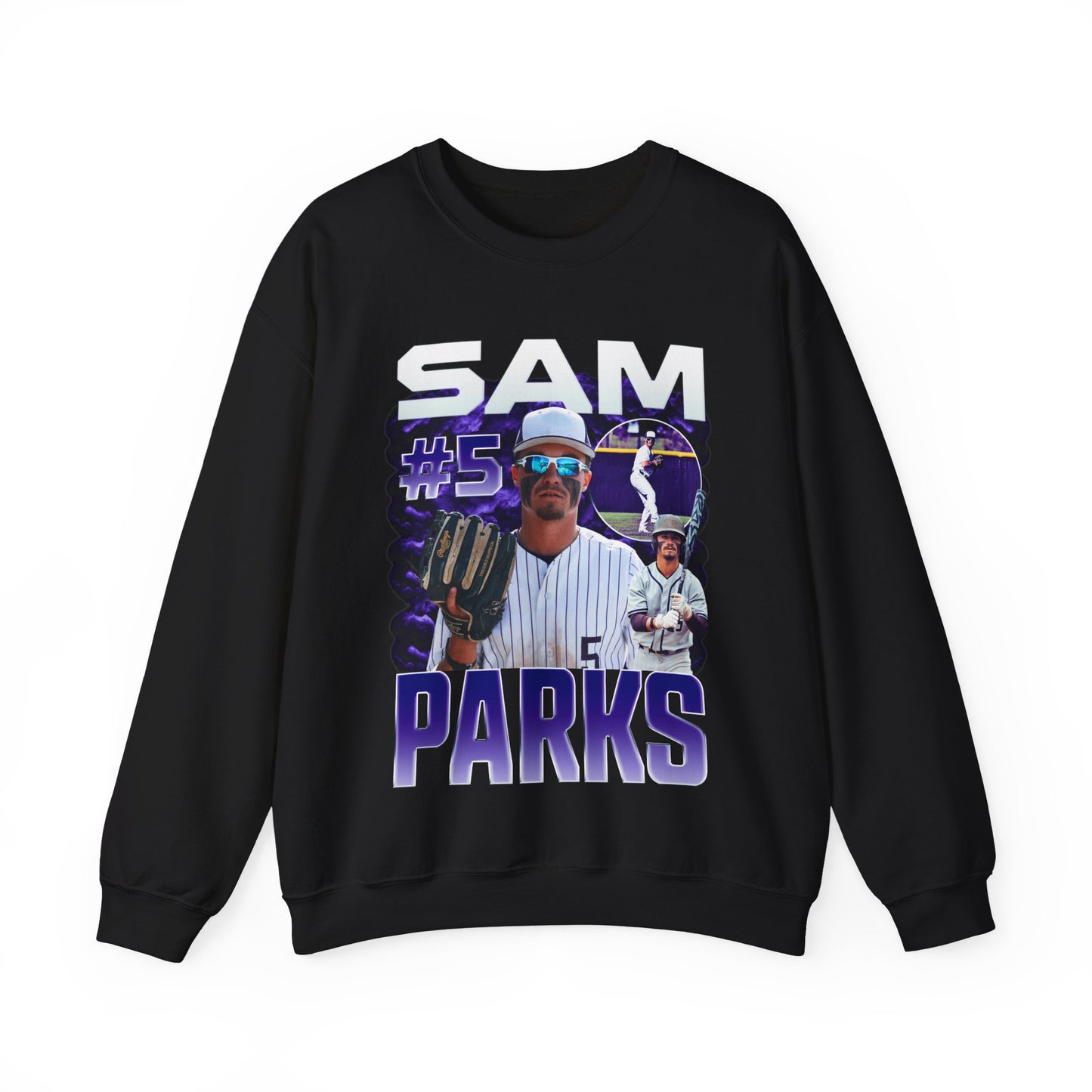 Sam Parks White & Colored Combo Crewneck Sweatshirt