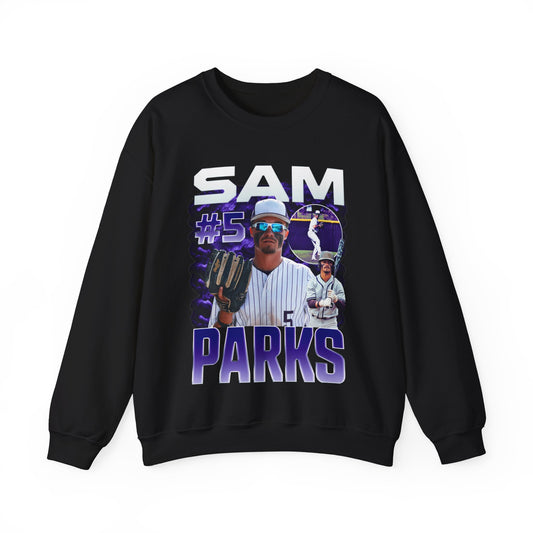 Sam Parks White & Colored Combo Crewneck Sweatshirt