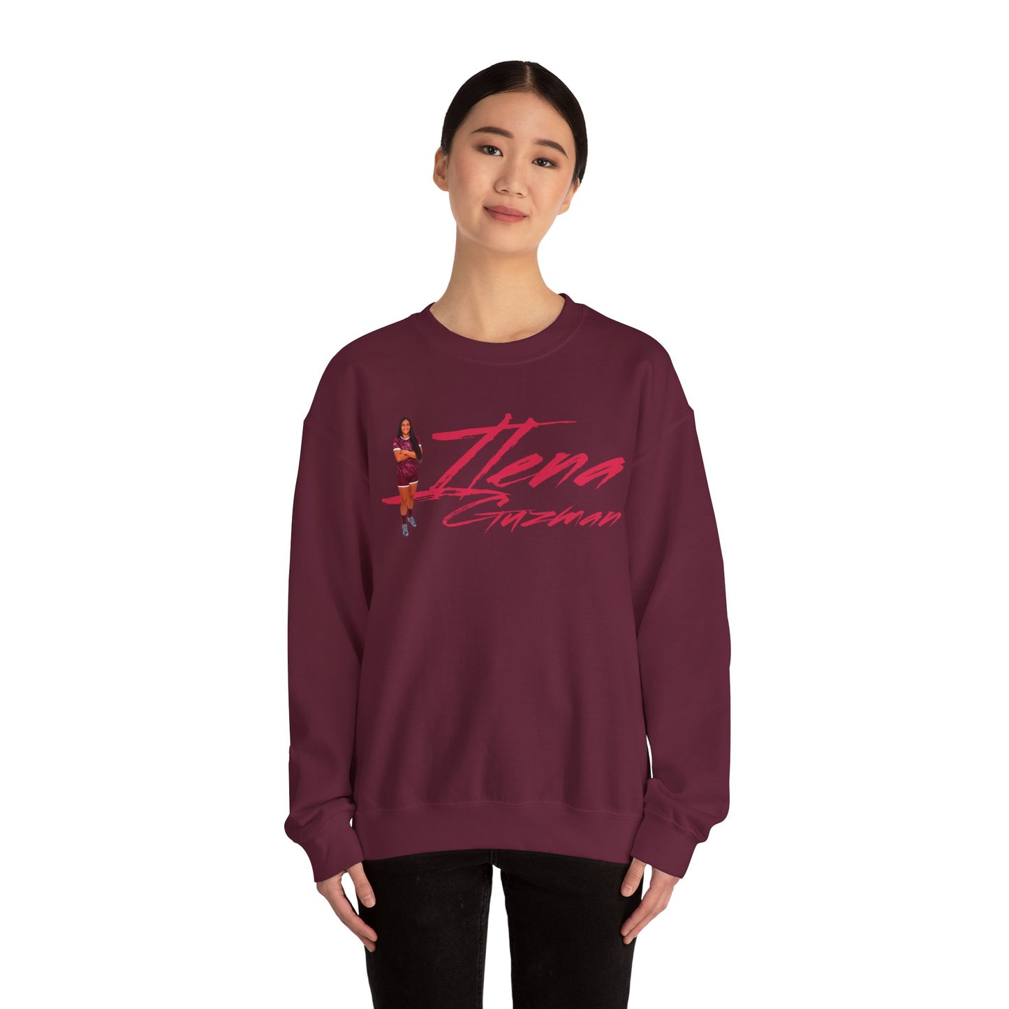 Nena Guzman Cursive Crewneck Sweatshirt