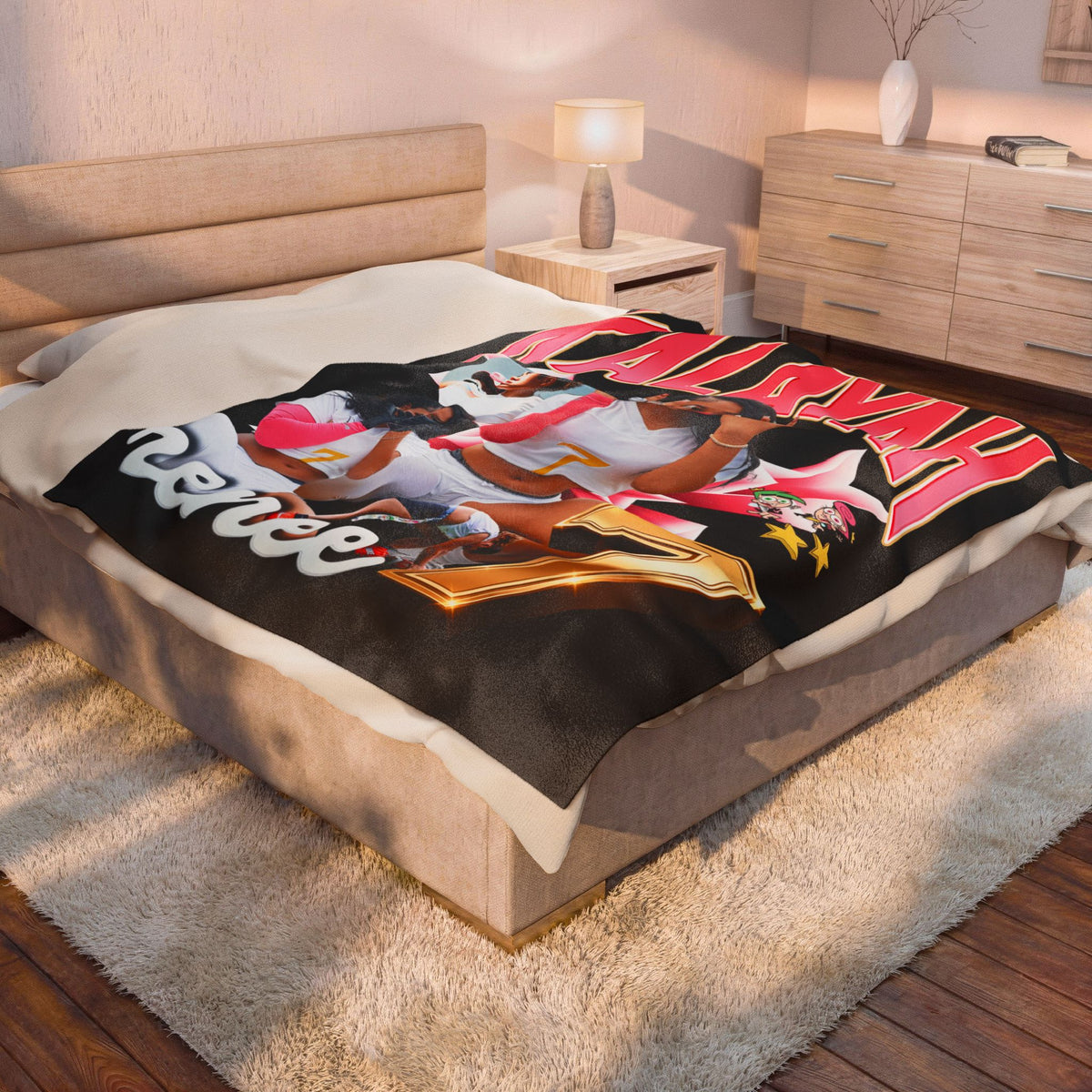 Kalayah Renee 60"-80" Plush Blanket
