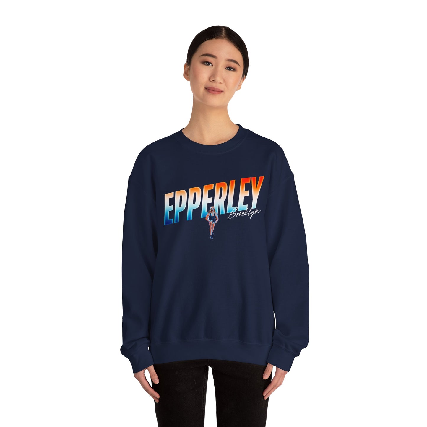 Brooklyn Epperley Cursive Combo Colored Crewneck Sweatshirt