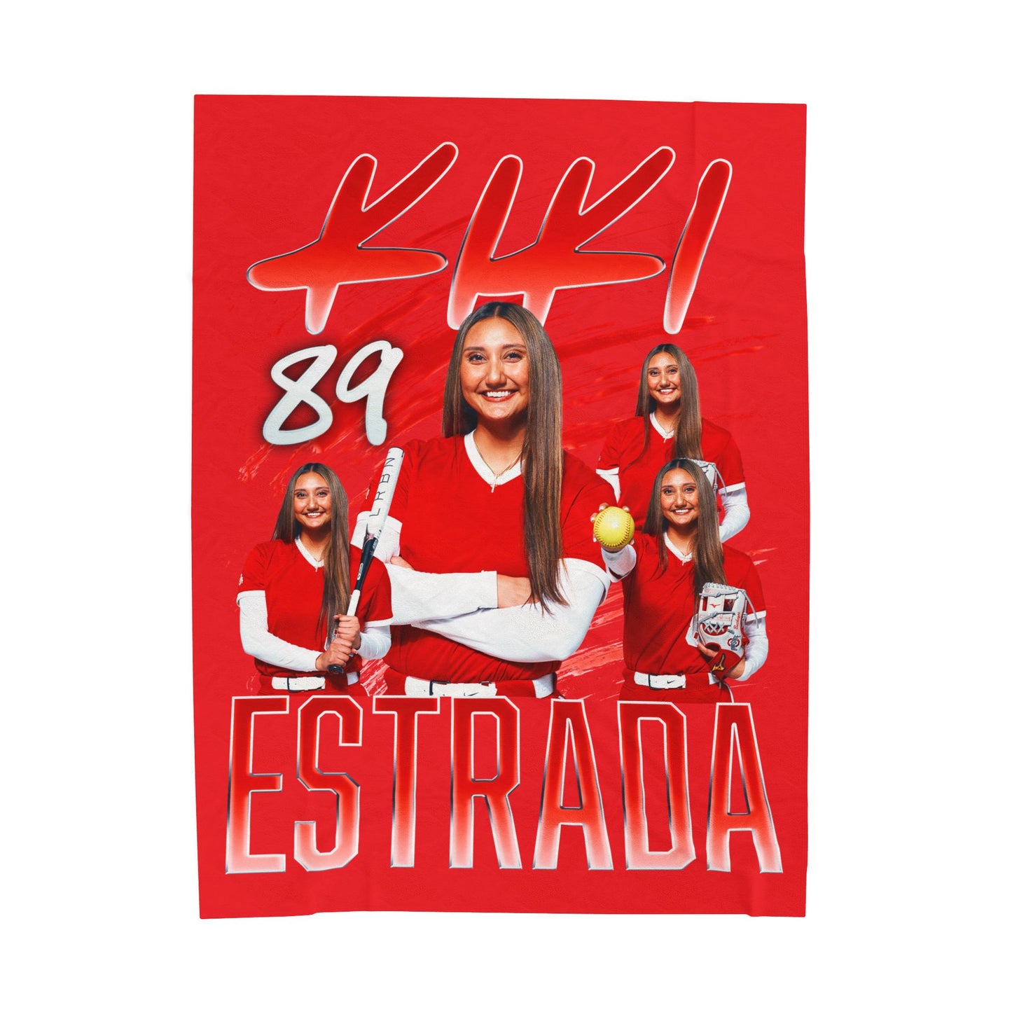 Kiki Estrada Single Color Combo 60"-80" Plush Blanket