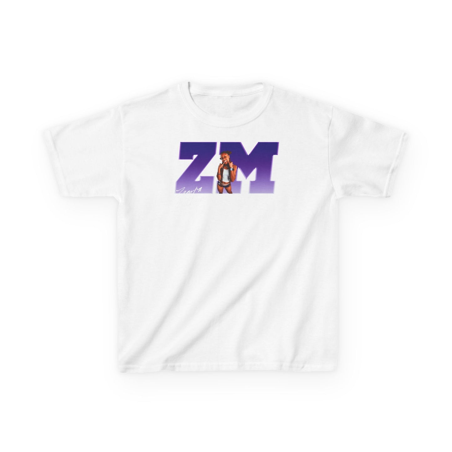 Zearra Milburn Big Initials Kids Tee