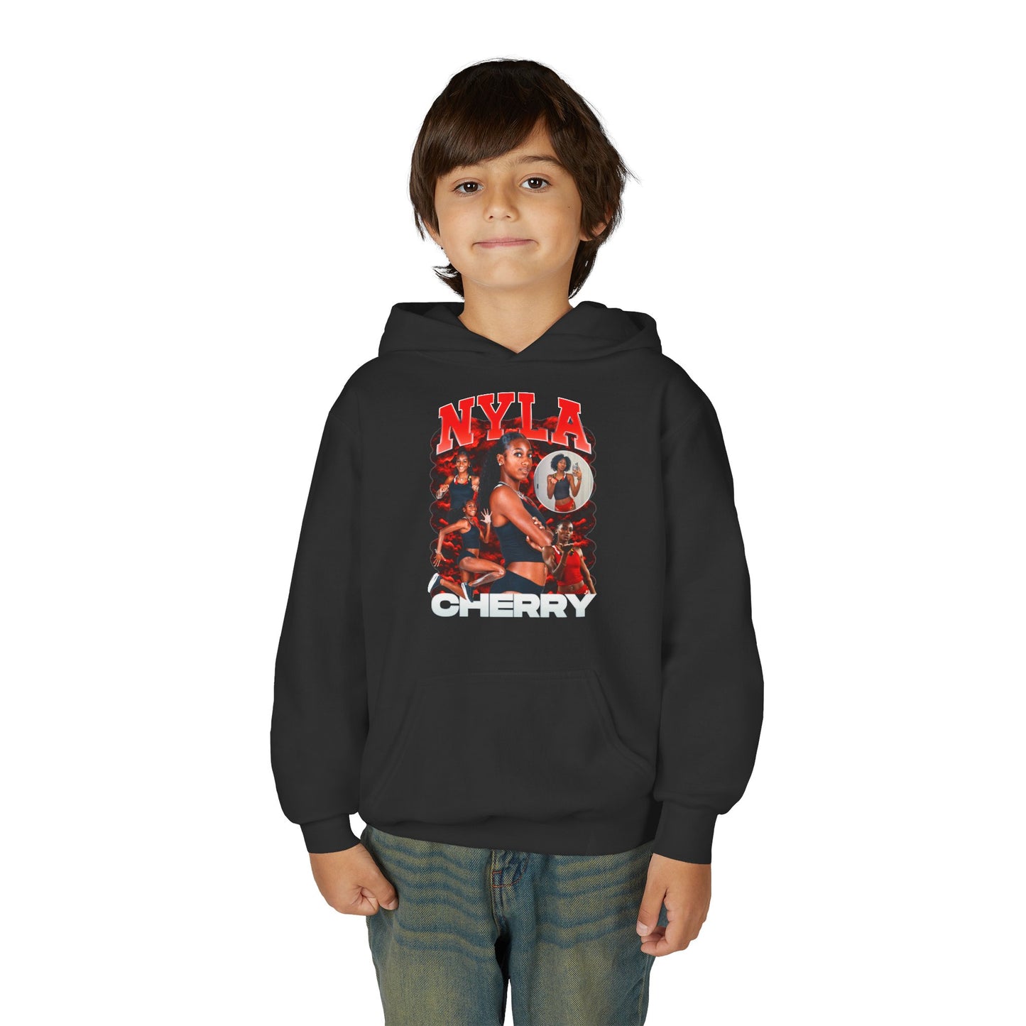 Nyla Cherry First Name Highlight Kids Hoodie