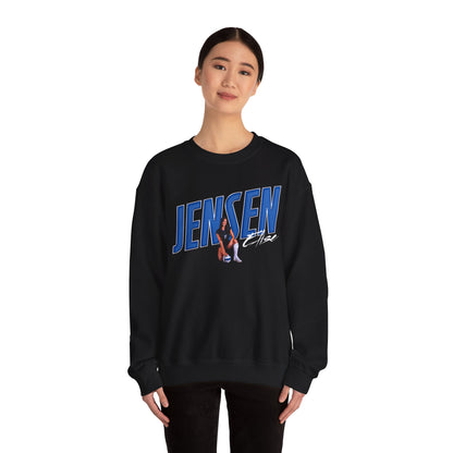 Elise Jensen Cursive Combo Crewneck Sweatshirt