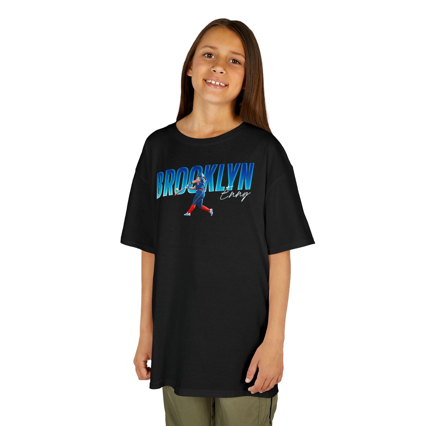 Brooklyn Enny Cursive Combo Colored Kids Tee