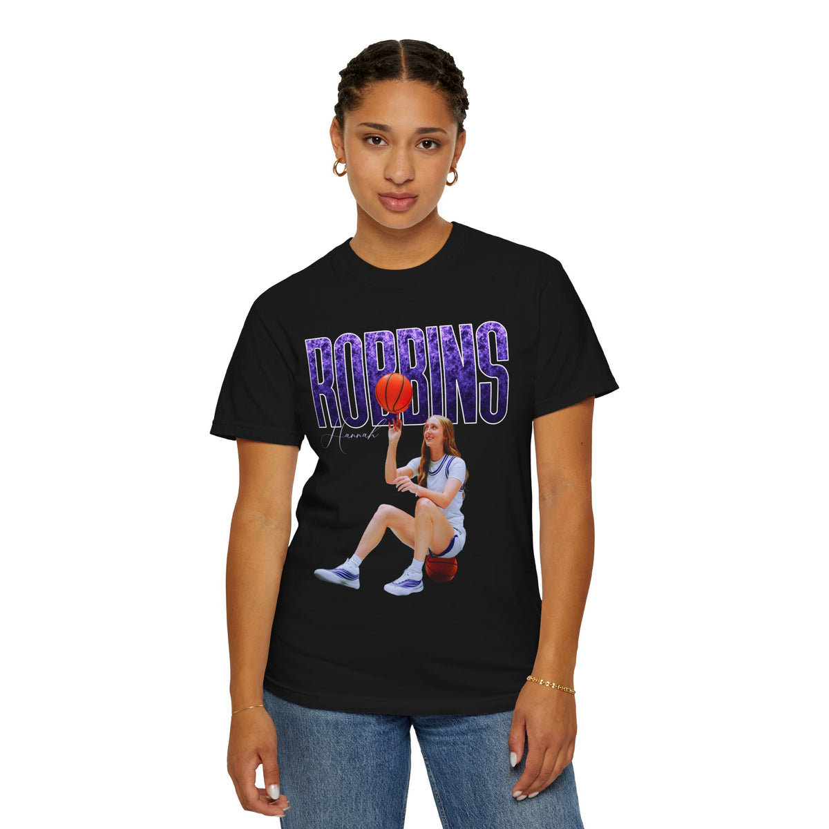 Hannah Robbins Curved Combo Colored Premium Tee