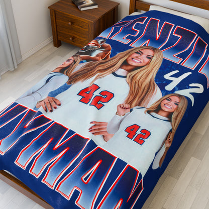 Kenzie Wyman 60"-80" Plush Blanket