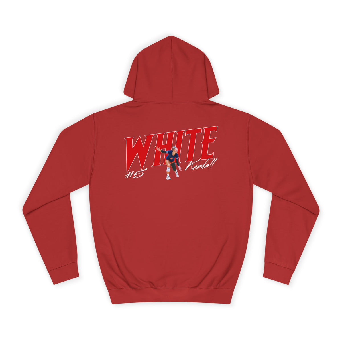 Kendall White Cursive Combo Colored Premium Hoodie