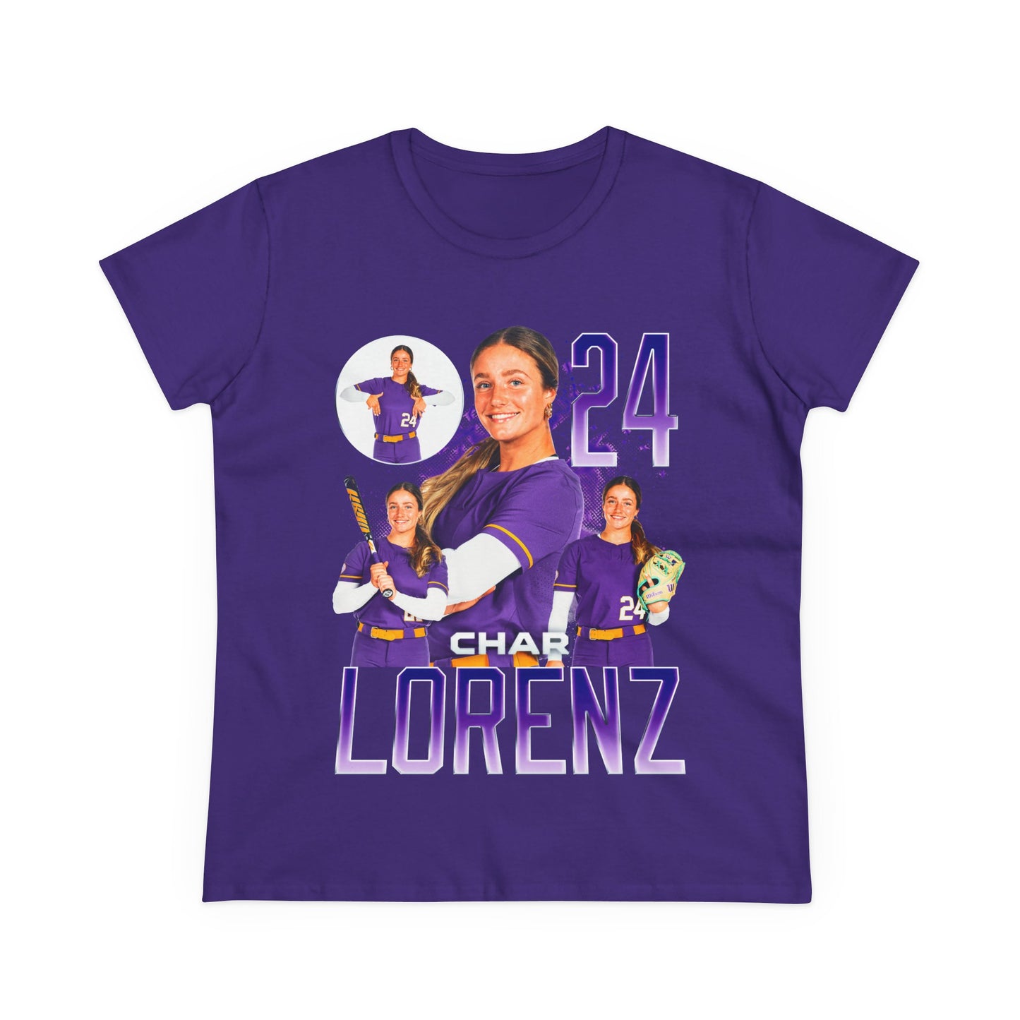 Char Lorenz Name & Number Combo Women's Tee