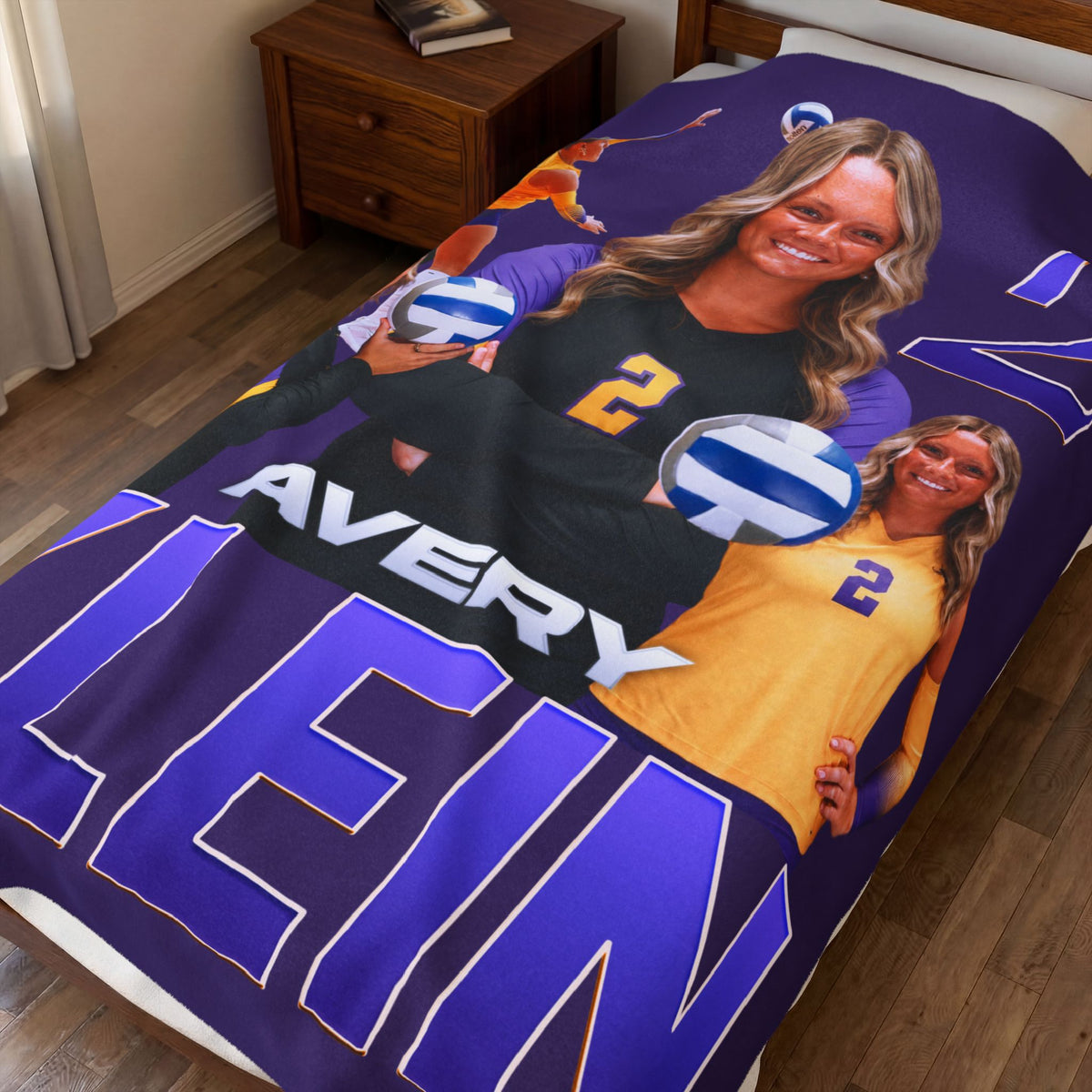 Avery Klein 60"-80" Plush Blanket