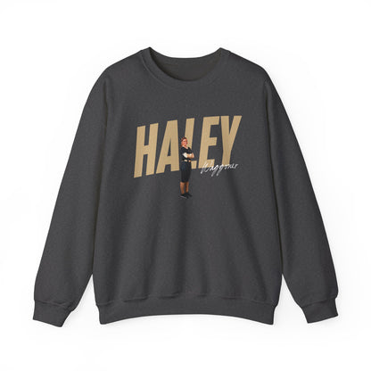 Haley Waggoner Cursive Combo Crewneck Sweatshirt