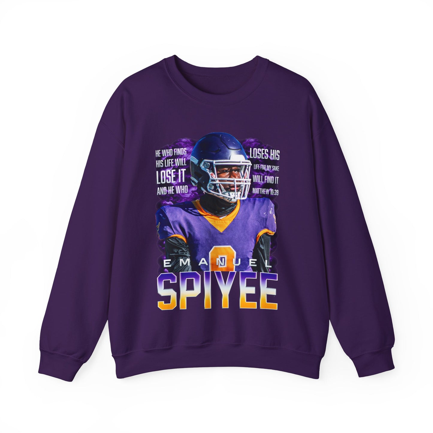 Emanuel Spiyee Featured Quote Crewneck Sweatshirt