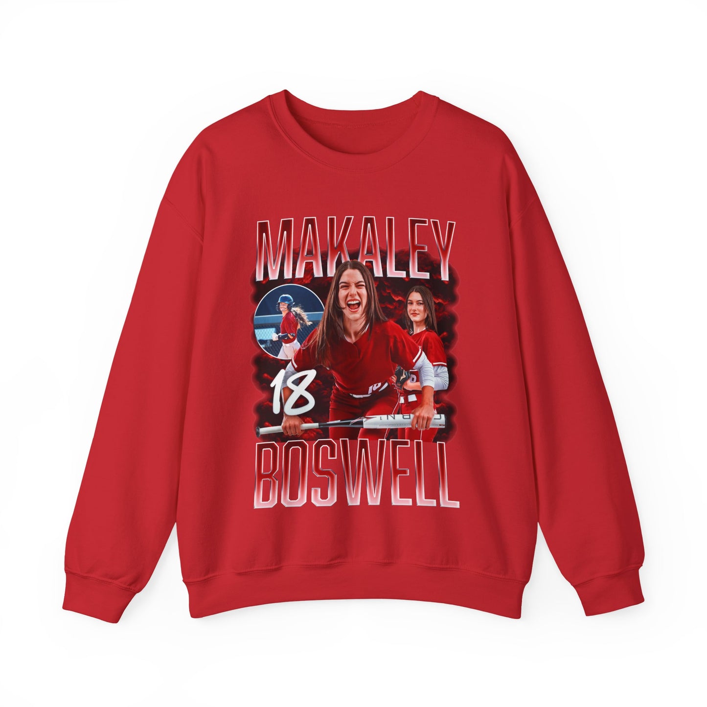 Makaley Boswell Single Color Combo Crewneck Sweatshirt