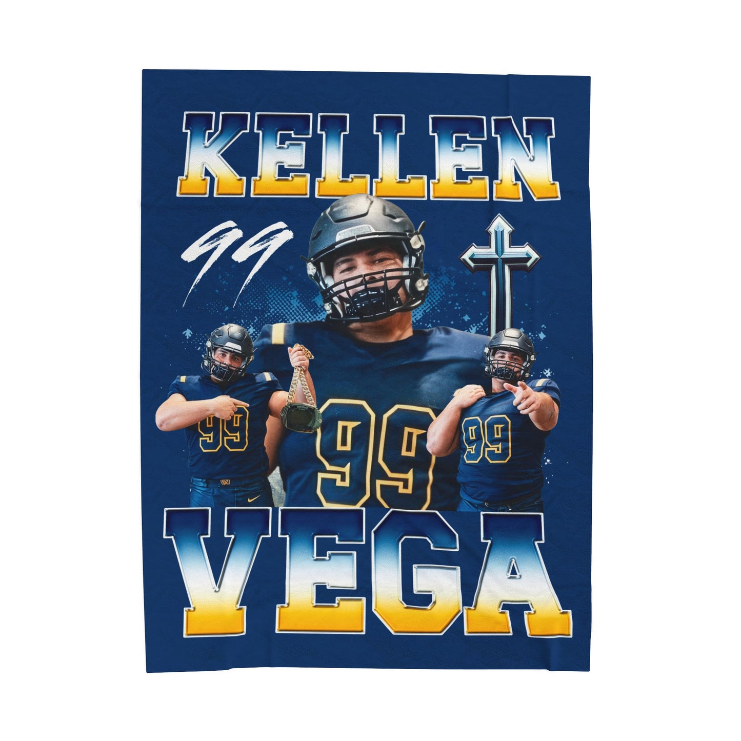 Kellen Vega 60"-80" Plush Blanket
