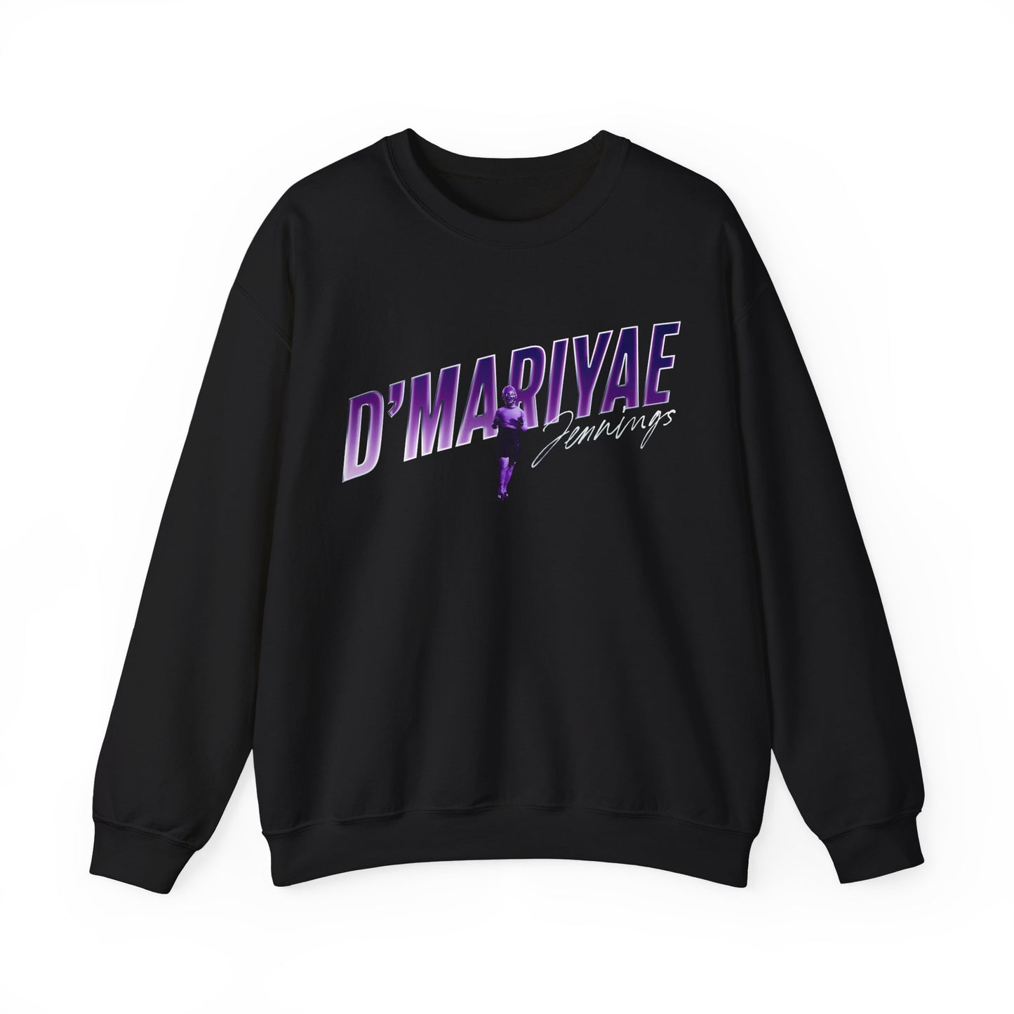D'Mariyae Jennings Cursive Combo Colored Crewneck Sweatshirt