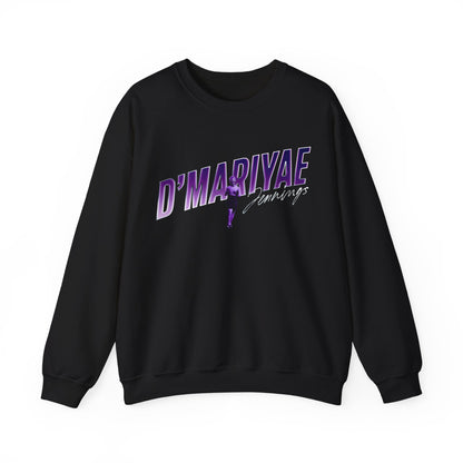 D'Mariyae Jennings Cursive Combo Colored Crewneck Sweatshirt