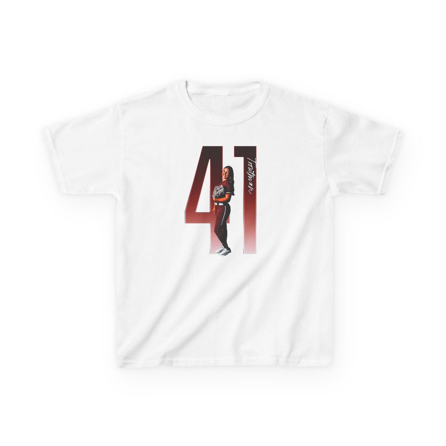 Taylor Troutman Player Icon Number Kids Tee
