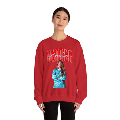 Brooklynn Harding Curved Combo Colored Crewneck Sweatshirt