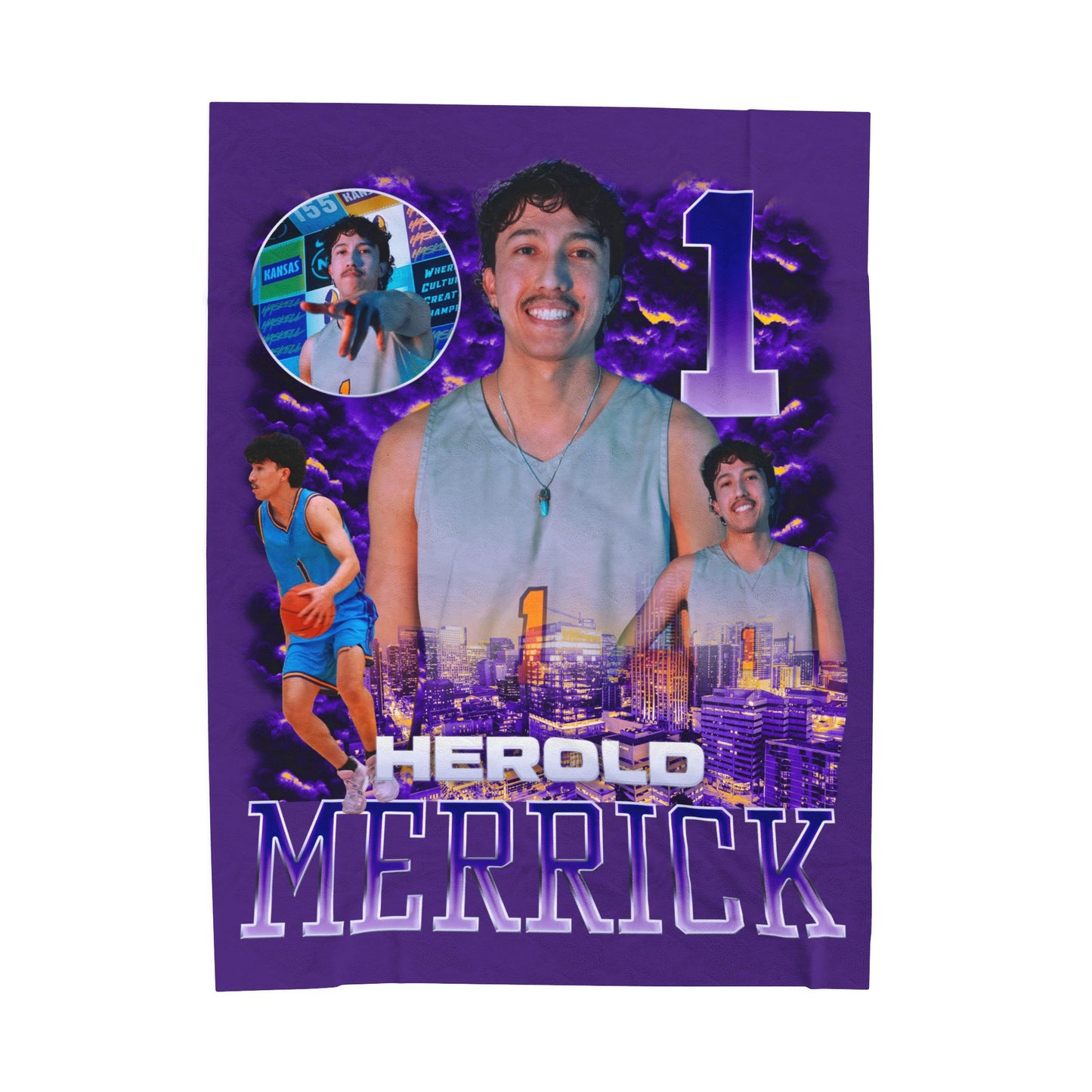 Herold Merrick 60"-80" Plush Blanket