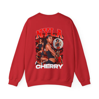 Nyla Cherry Logo Front & Back Crewneck