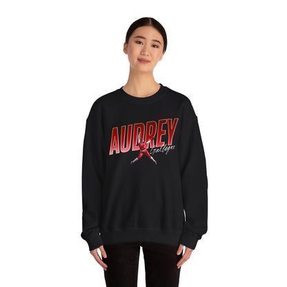 Audrey Gallegos Cursive Combo Colored Crewneck Sweatshirt
