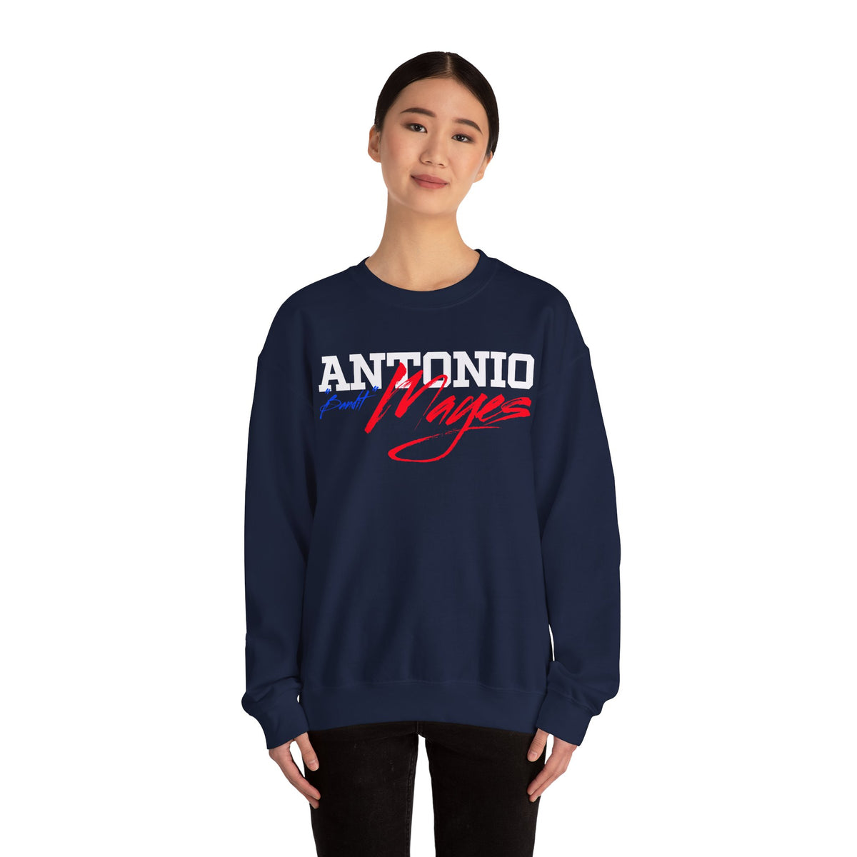 Antonio "Bandit" Mayes Cursive Name & Number Crewneck Sweatshirt