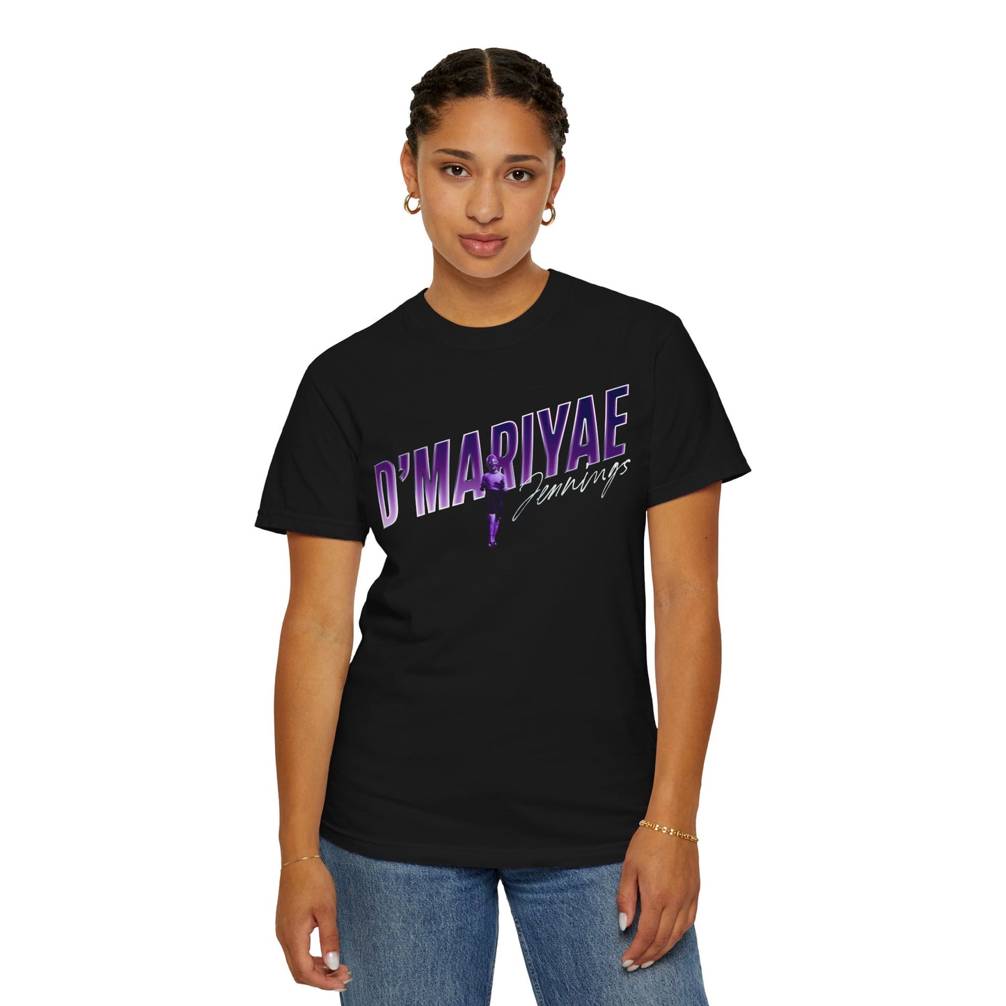 D'Mariyae Jennings Cursive Combo Colored Premium Tee