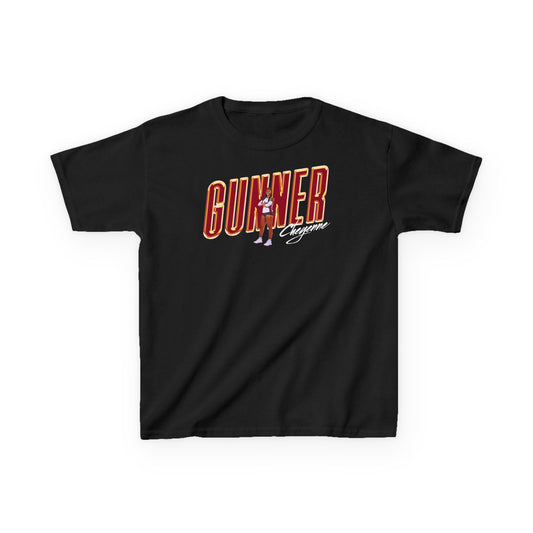 Cheyenne Gunner Cursive Combo Kids Tee