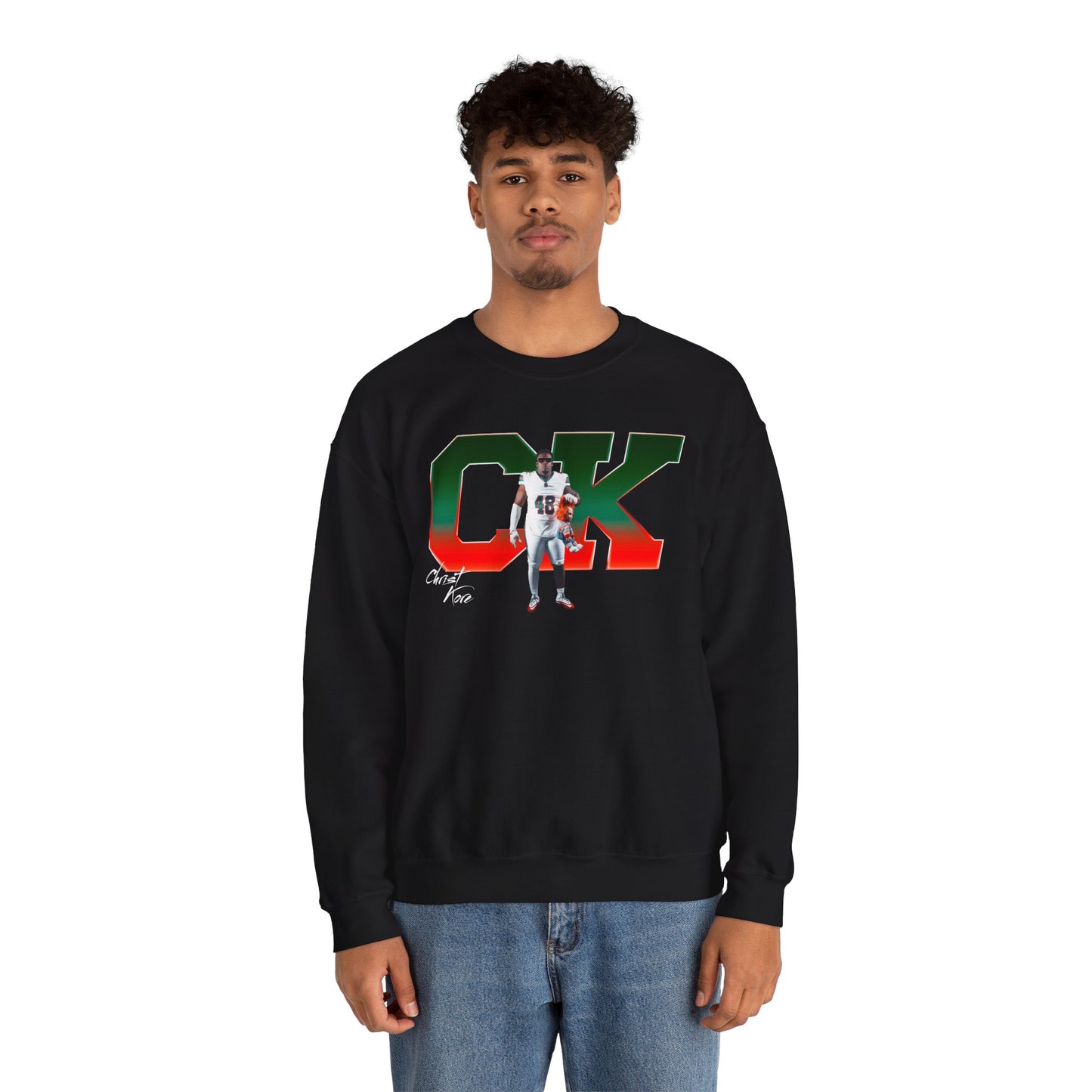 Christ Kore Big Initials Crewneck Sweatshirt