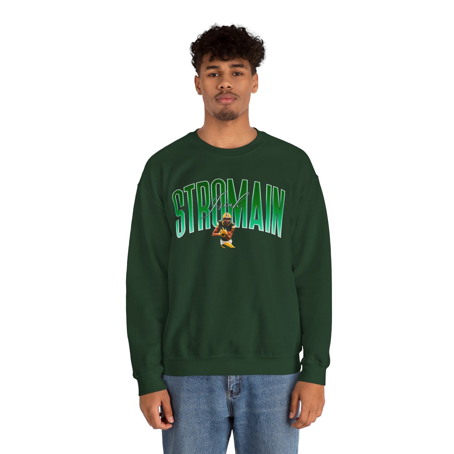 Isiah Stromain Big Last Name Crewneck Sweatshirt