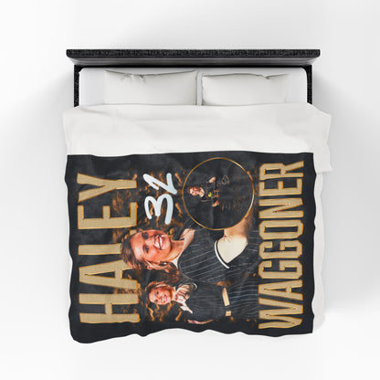 Haley Waggoner Single Color Combo 60"-80" Plush Blanket