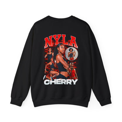 Nyla Cherry Logo Front & Back Crewneck