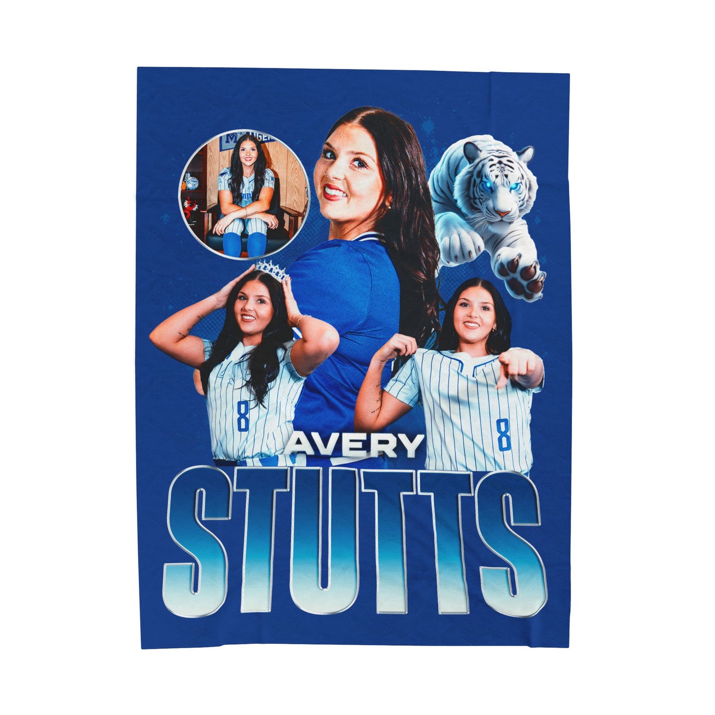 Avery Stutts Team Mascot 60"-80" Plush Blanket