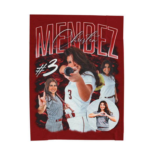 Christen Mendez Last Name Highlight 60"-80" Plush Blanket