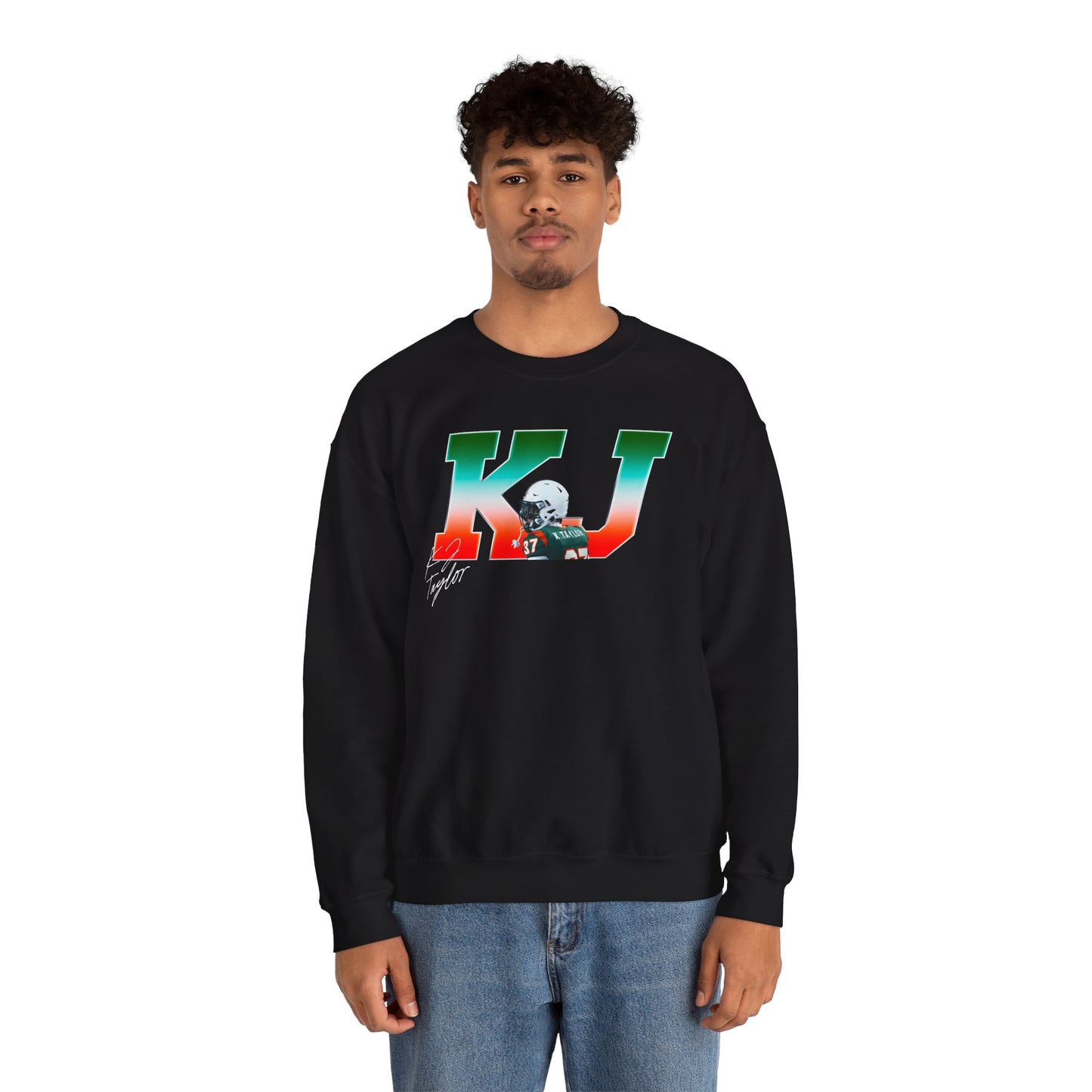 Kj Taylor Big Initials Crewneck Sweatshirt