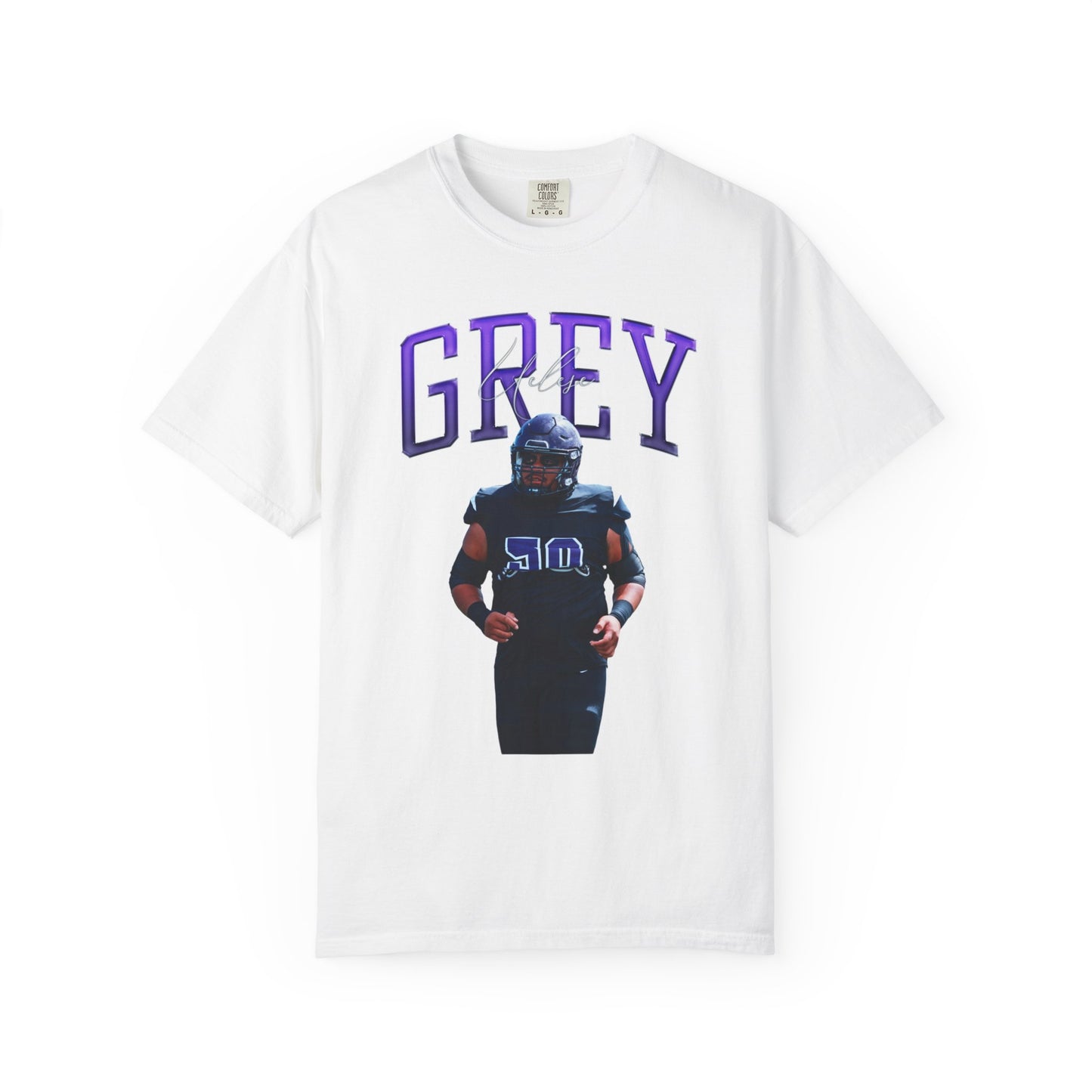 Uelese Grey Big Last Name Premium Tee