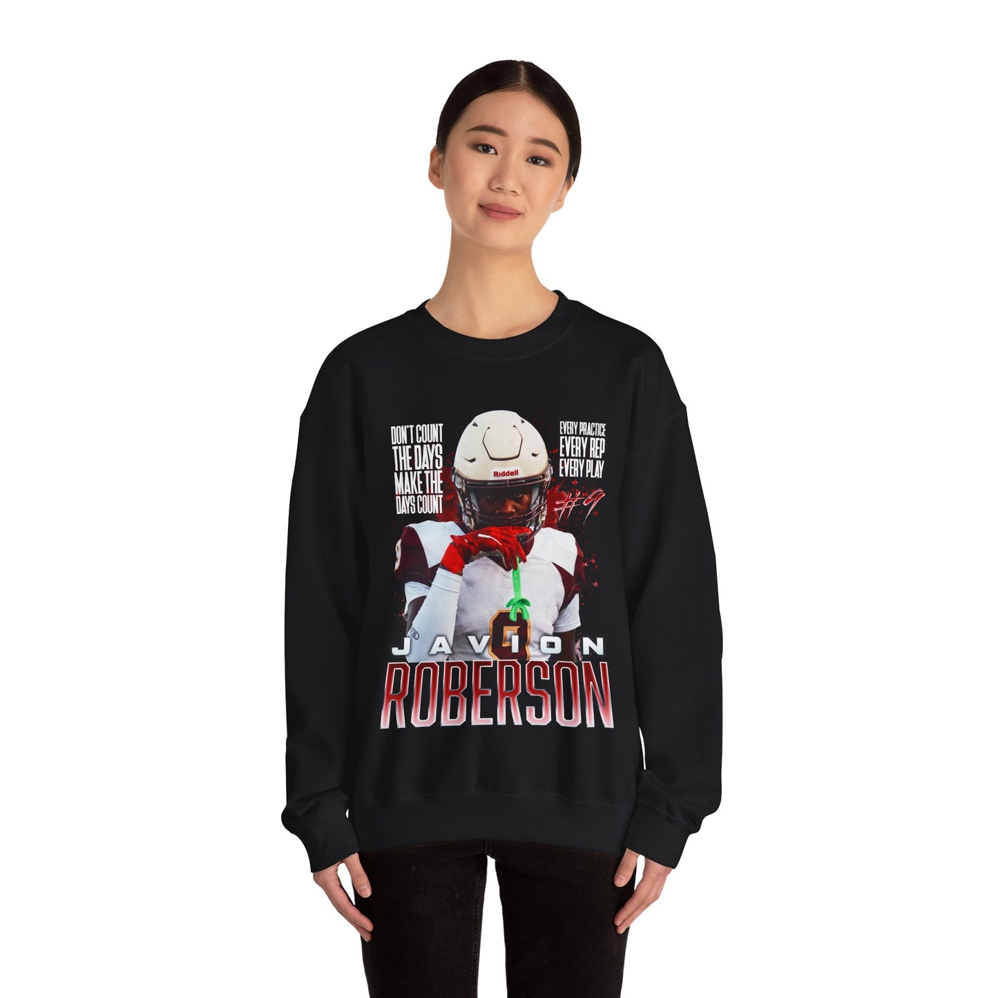 Javion Roberson Featured Quote Crewneck Sweatshirt
