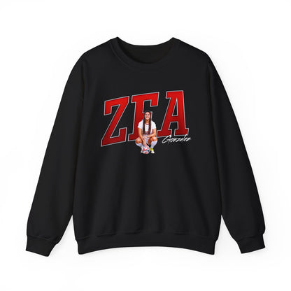 Zea Gonzalez Cursive Combo Colored Crewneck Sweatshirt