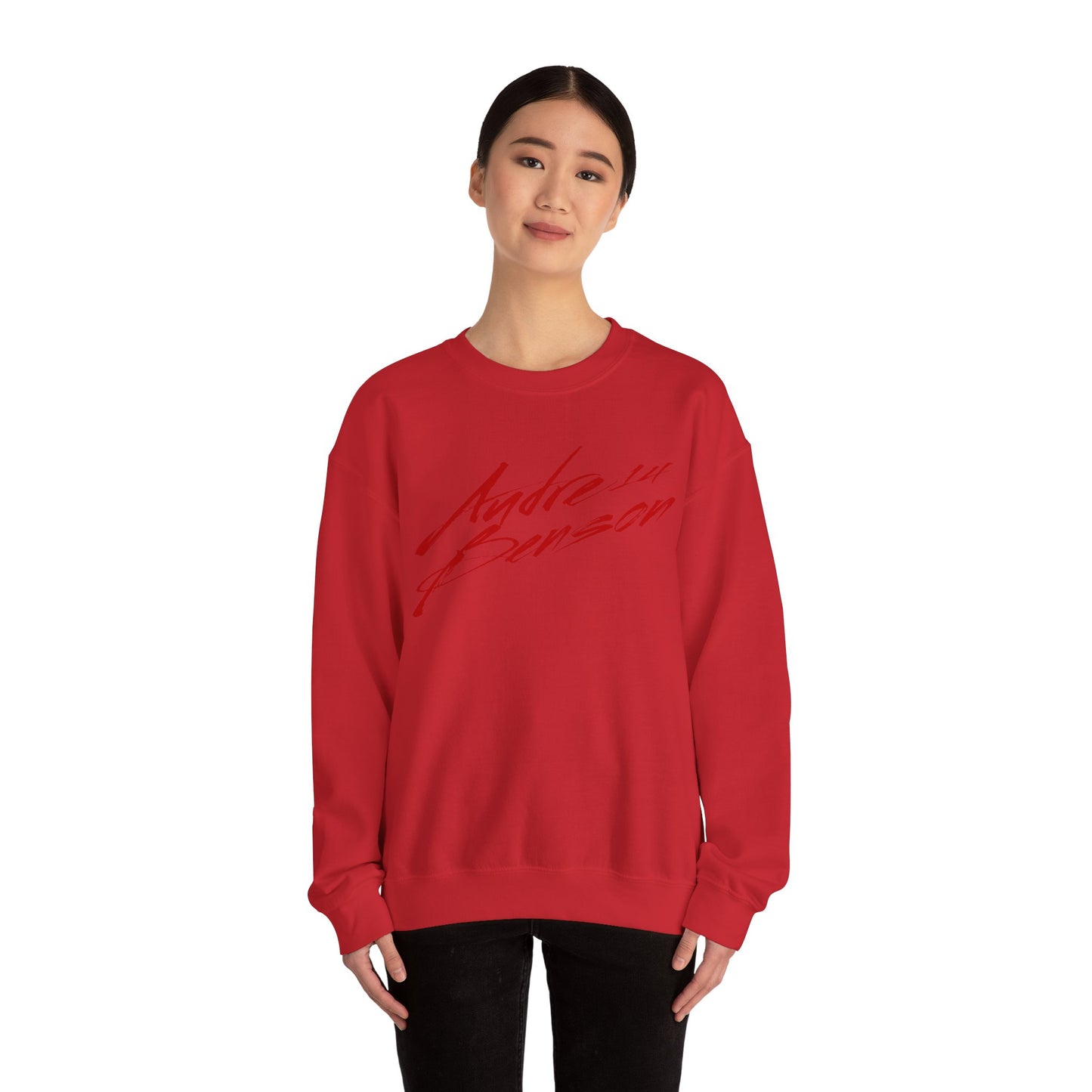 Audre Benson Cursive Name & Number Crewneck Sweatshirt