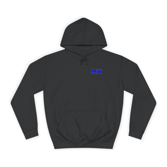 Malik White Logo Premium Hoodie