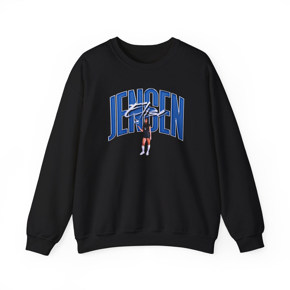 Elise Jensen Curved Combo Colored Crewneck Sweatshirt