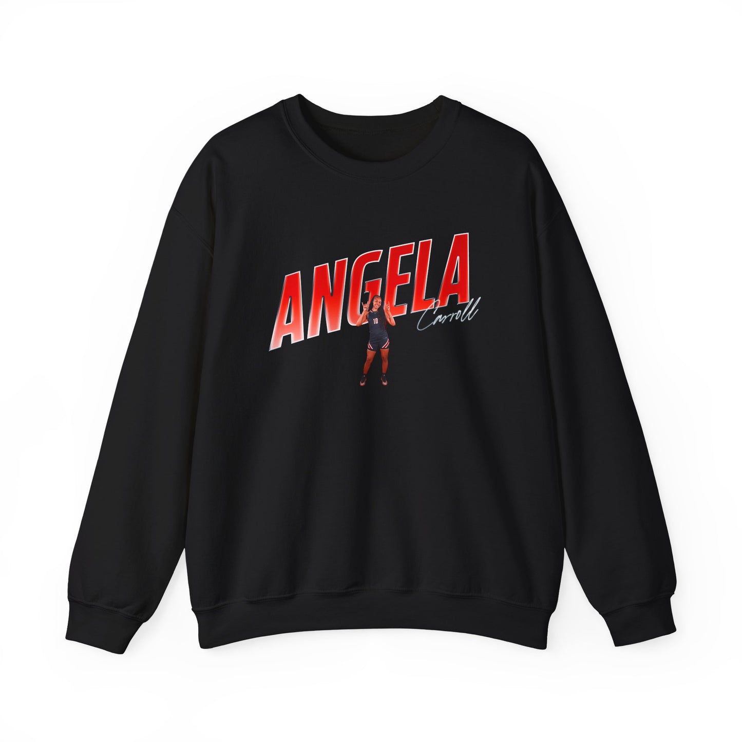 Angela Carroll Cursive Combo Colored Crewneck Sweatshirt
