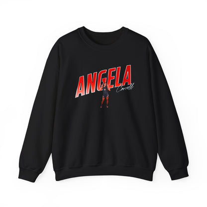 Angela Carroll Cursive Combo Colored Crewneck Sweatshirt