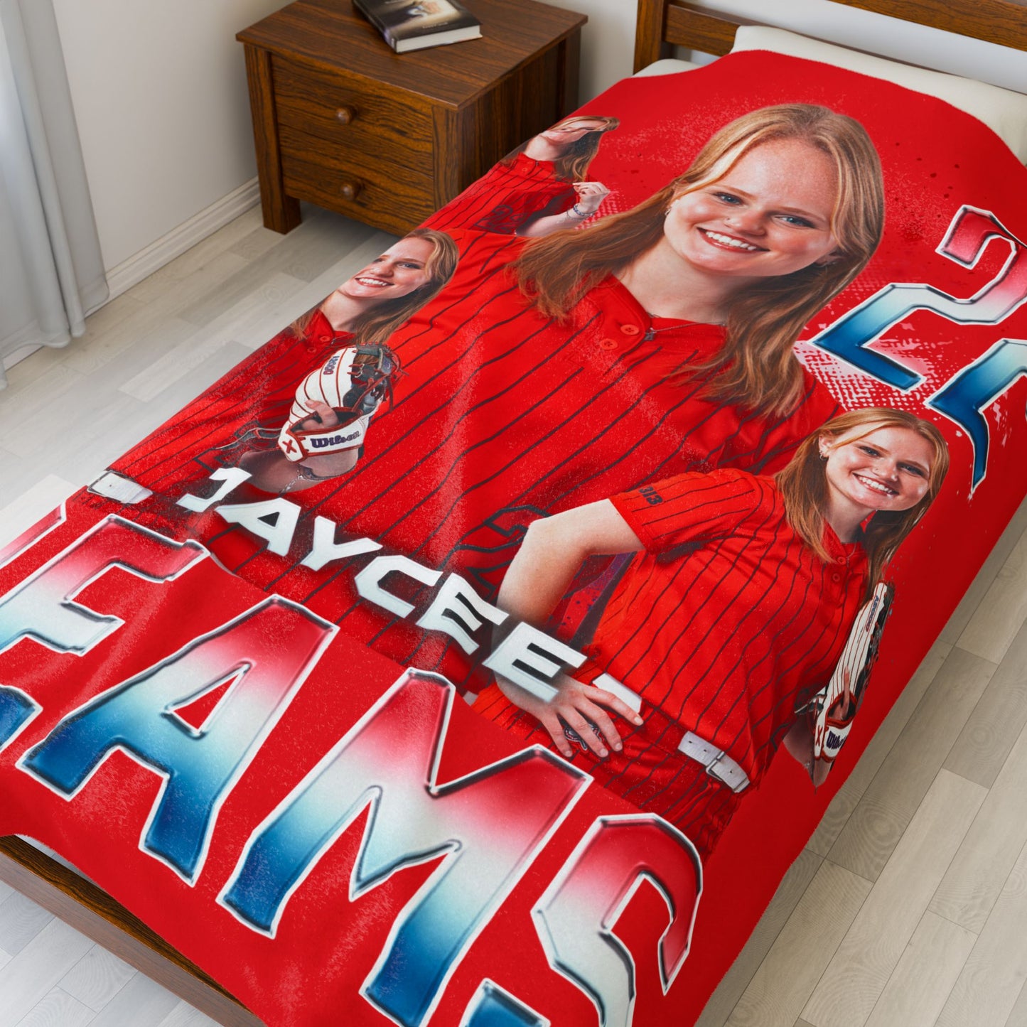 Jaycee Reams 60"-80" Plush Blanket
