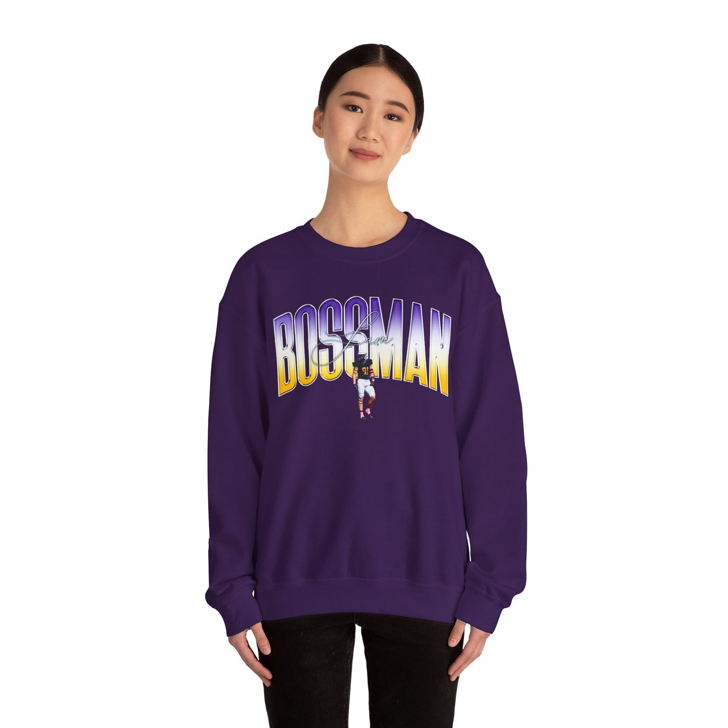 Sam Bossman Big Last Name Crewneck Sweatshirt