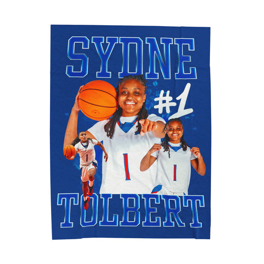 Sydne Tolbert Single Color Combo 60"-80" Plush Blanket