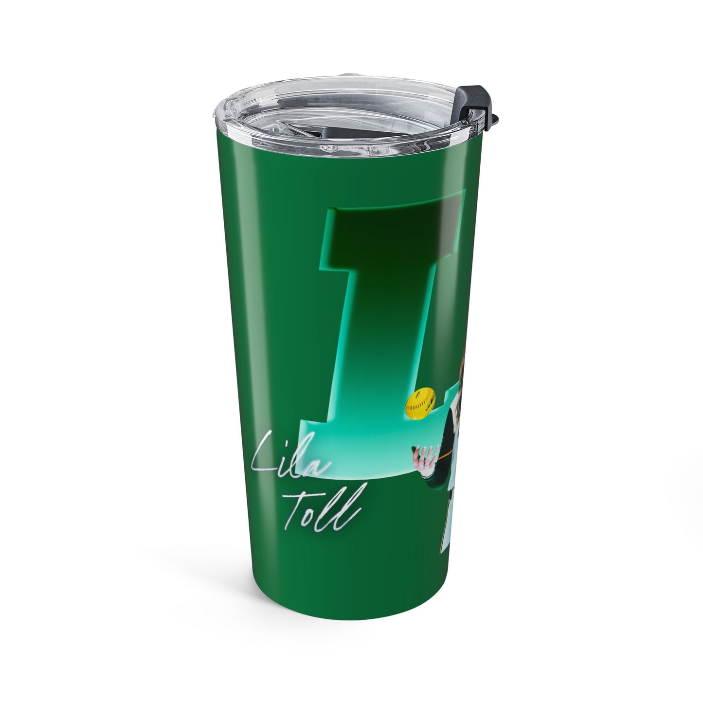 Lila Toll Big Initials Colored  20oz Tumbler