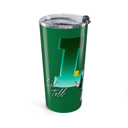 Lila Toll Big Initials Colored  20oz Tumbler